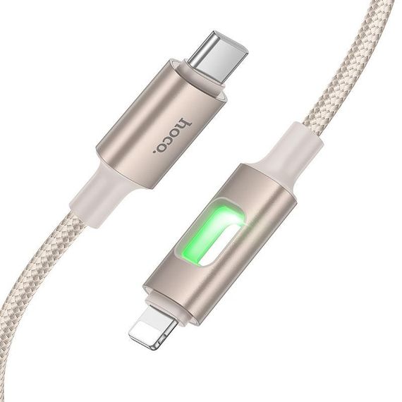Дата кабель Hoco U144 New Type-C to Lightning 27W (1.2m) Gold | Зображення 3
