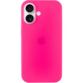 Чохол Silicone Case Full Protective (AA) для Apple iPhone 16 Plus (6.7") Рожевий / Barbie pink