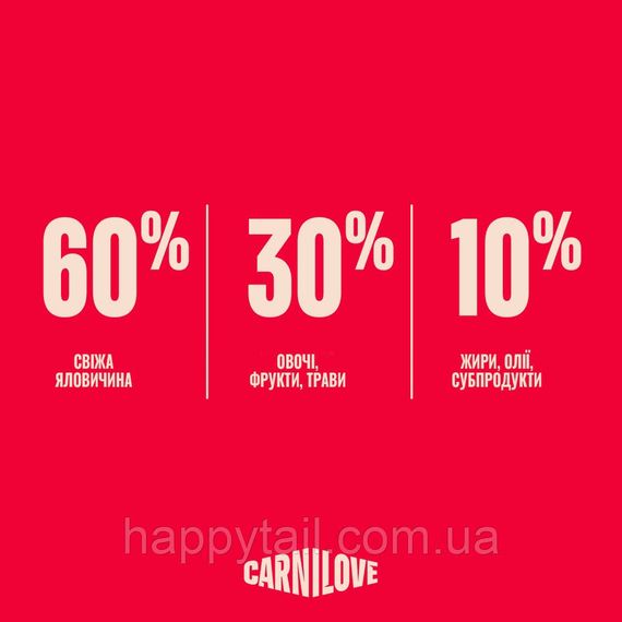 Беззерновий сухий корм Carnilove True Fresh Beef для дорослих собак усіх порід, зі свіжою яловичиною, 4 кг | Зображення 5
