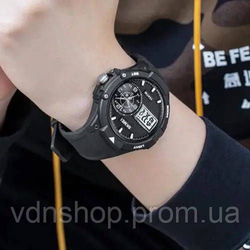 Стильні чорні чоловічі наручні годинники, Чоловічі наручні годинники незвичайні стильні CN-12 | Зображення 7