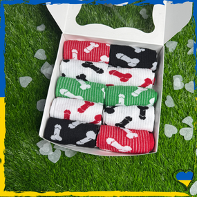 Подарочный набор носков бокс мужской 18+ для него 41-45