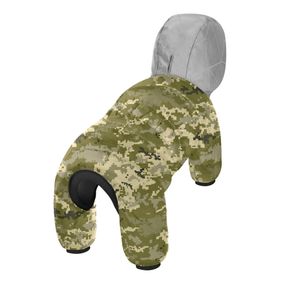 Комбінезон для собак WAUDOG Clothes, малюнок "Мілітарі", XS22, В 29-31 см, С 19-21 см
