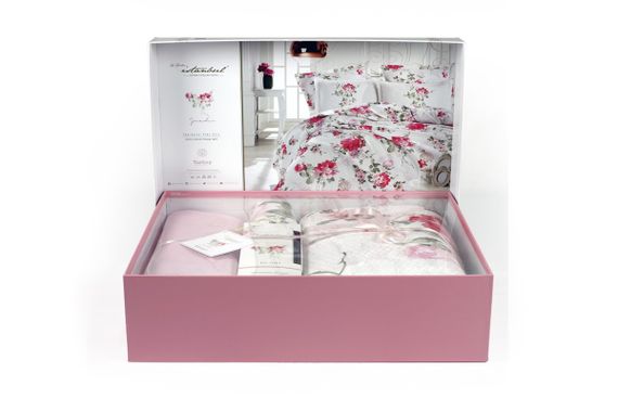 Постельное белье Istanbul 220×240 Jardin parfum с дифузором и пледом, Mint | Зображення 2