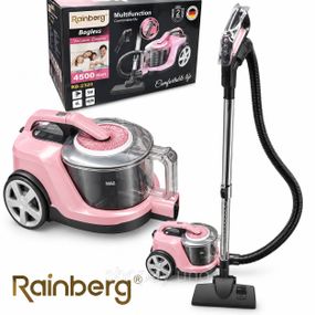 Пылесос безмешковый Rainberg RB-2320 4л Контейнерный пылесос 4500Вт с НЕРА-фильтром Мощный циклонный Pink VW-86