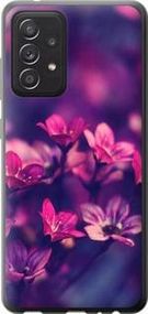 Чохол на Samsung Galaxy A52 Пурпурові квіти із силікону FCh_048695