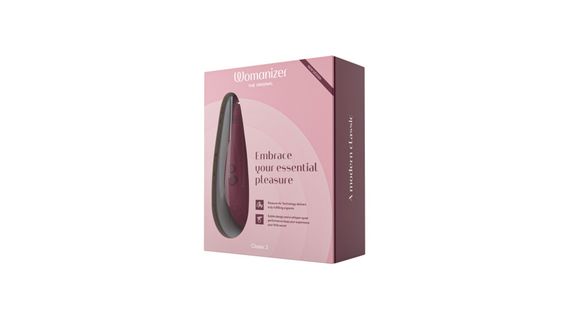 Вакуумний кліторальний стимулятор Womanizer Classic 2 - Bordeaux, 10 режимів, функція Afterglow | Зображення 7