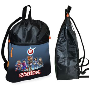 Рюкзак-мішок для взуття, спортивної форми Роблокс «Roblox» дитяча сумка для змінки з розширювачем (1665)