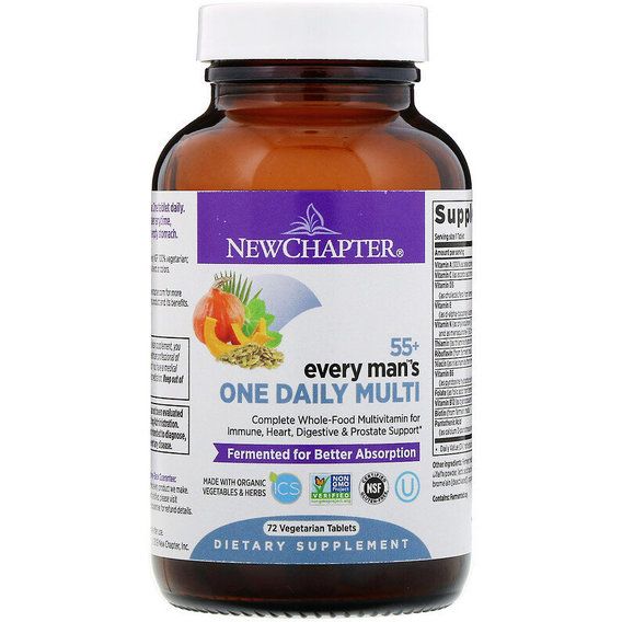 Вітамінно-мінеральний комплекс New Chapter 55+ Every Man's One Daily Multi 72 Veg Tabs NCR-90128 | Зображення 2