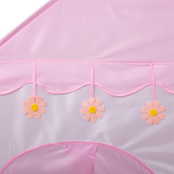 Дитячий ігровий намет будиночок для дівчаток 125×100×120 см намет будиночок для дітей Рожевий HP-S-1NDP | Зображення 9