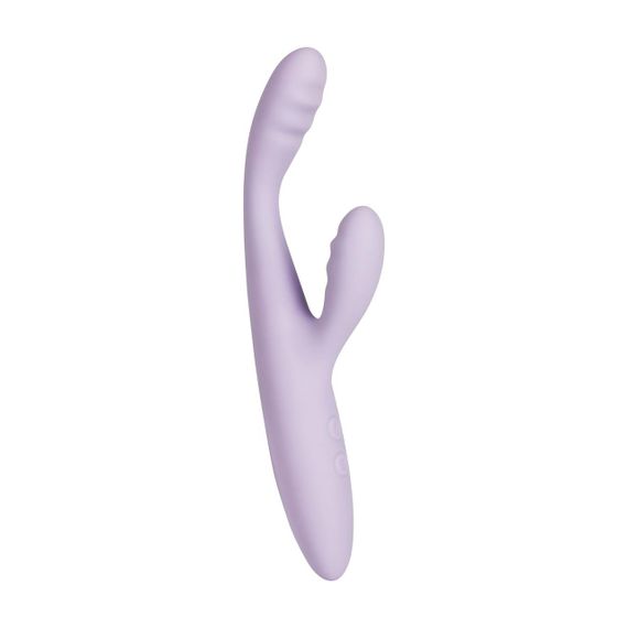Тонкий кролик-вібратор Svakom Cici+ 2 Lilac, керування зі смартфона, підігрів до 38 °C Sex Aura | Зображення 1