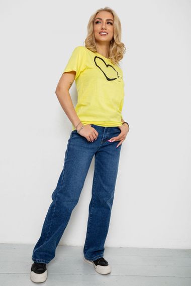 Футболка жіноча з принтом, колір жовтий, 238R554 | Зображення 1