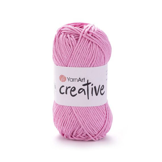 Пряжа YarnArt CREATIVE Креатив № 230 рожевий бавовна, нитки для в'язання