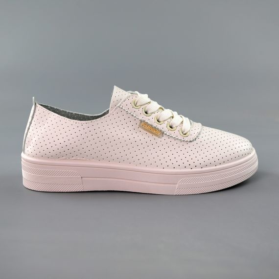 Кеди жіночі перфорація 591558 Молочні 36 37 38 39 40 41