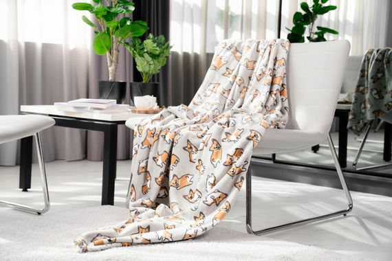 Плед Ardesto Flannel 160х200см коргі (ART0109PB) | Зображення 1