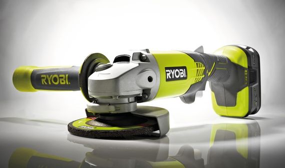 Шліфмашина кутова Ryobi ONE+ R18AG-0 акумуляторна 18 В без АКБ і ЗП | Зображення 3