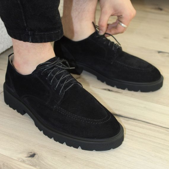 Чорні замшеві дербі Ed-Ge 44 розмір | Зображення 1