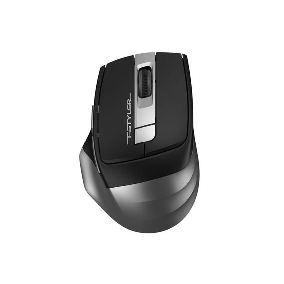 Миша бездротова безшумна A4Tech Fstyler FG35S (Grey), USB, колір чорний+сірий | Зображення 1