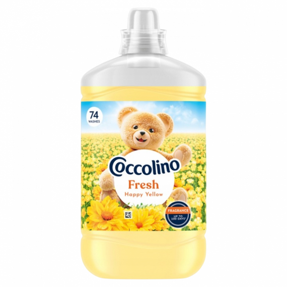 Кондиціонер для білизни Coccolino Happy Yellow 1.702 л (74 прання)