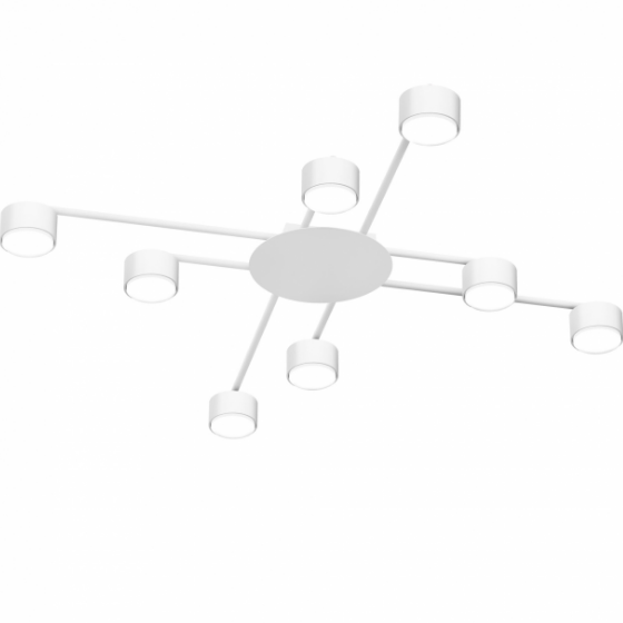 LED Світильник під лампу 8*GX53 накладний білий VL-SPF22B-W Videx | Зображення 1
