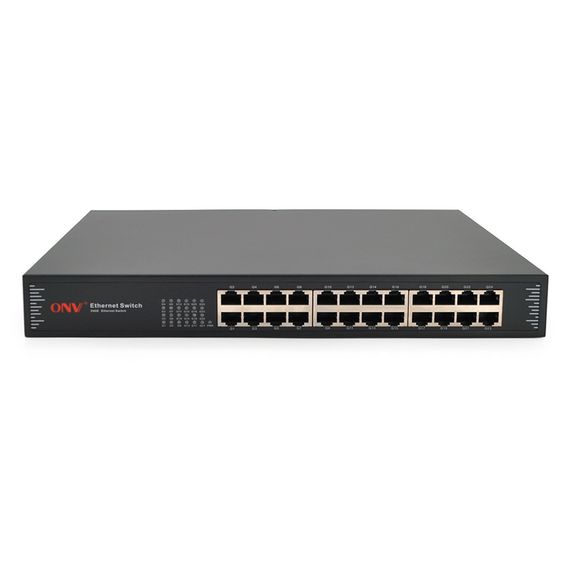 Комутатор Gigabit Ethernet ONV-H3024 у металевому корпусі, 24*1000Мб портів,330х204х44 мм | Зображення 1