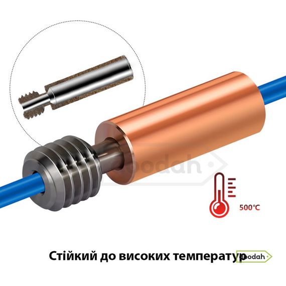 Горло-термобарьер (шпілька) Тітан-Мідь - Ventor Heatbreak CR-10 V2 | Зображення 4