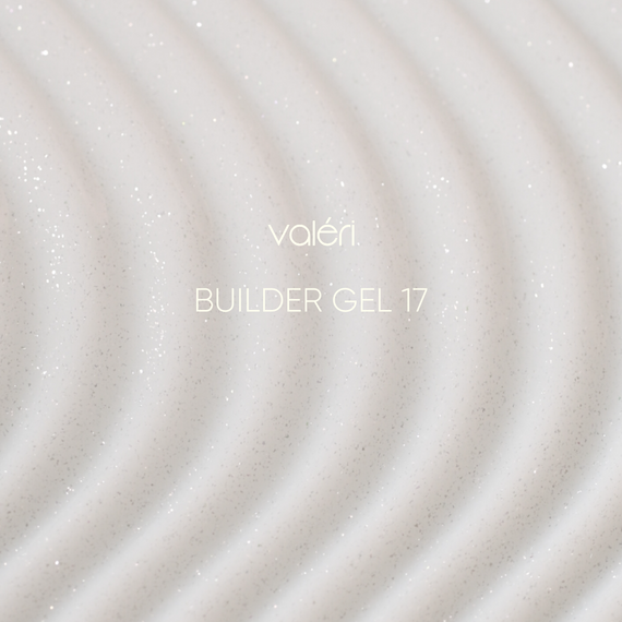 Гель для наращения ногтей Valeri Builder Gel №17 (молочный с шиммером) 15мл | Зображення 1