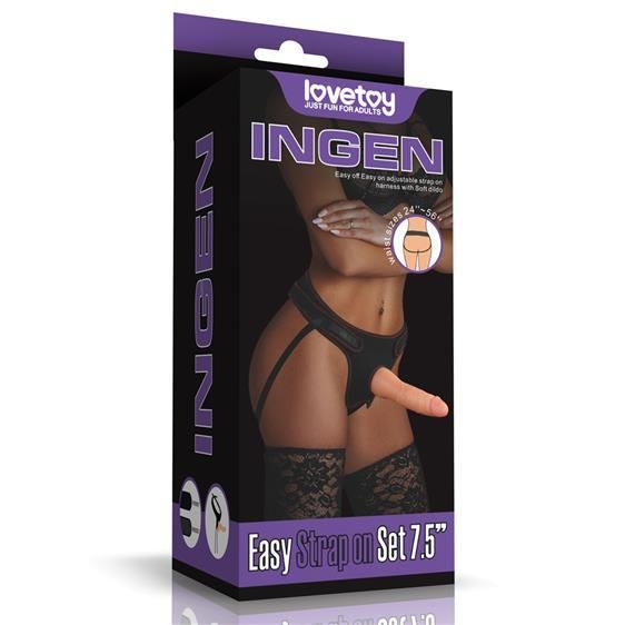 Страпон - Ingen Easy Strap-On Set 7.5" Flesh sexstyle