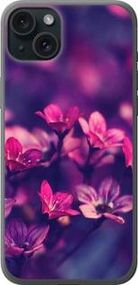 Чохол на iPhone 15 Plus Пурпурові квіти із силікону FCh_033208