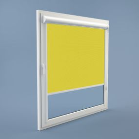 Рулонна штора Rolets Роял 2-1998-1500 150x170 см закритого типу Лимонна