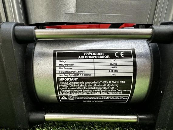 Автомобільний компресор двопоршневий V-TEKK 12В, 300Вт, 60л/хв (47576-_899) | Зображення 5