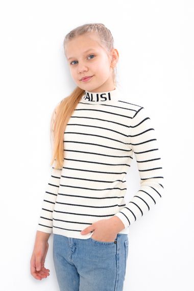 Джемпер для дівчинки Носи своє 140 Молочний (p-16017-184295) | Зображення 1