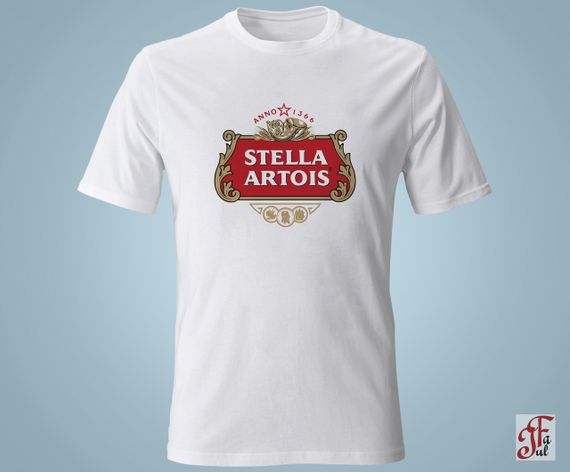 Женская футболка с принтом  логотип  Stella Artois