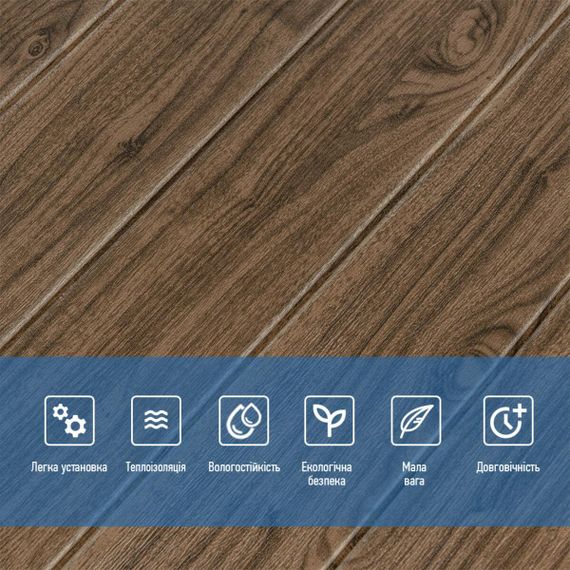 Декоративна 3D панель самоклейка 700х700х5мм Темний дуб (083) SW-00000018 | Зображення 3