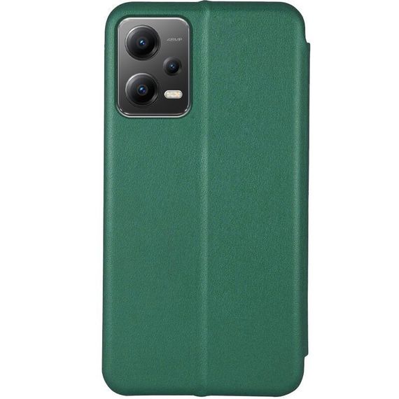 Шкіряний чохол (книжка) Classy для Xiaomi Poco X5 5G / Note 12 5G Слот для візитки, Rose Gold Слот для візитки, Зелений | Зображення 1
