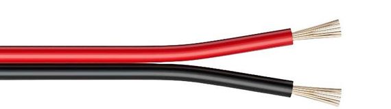 Дріт PROLUM™ для 2P для однокольорової стрічки 2x0.2мм AWG24 UL1007 | Зображення 1