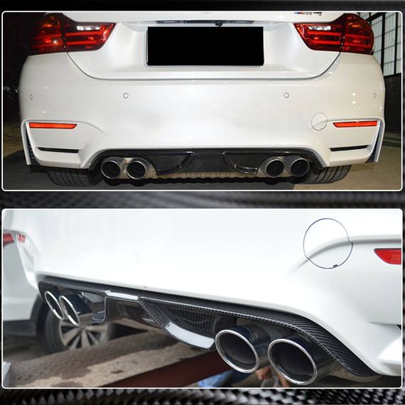 Задний Диффузор Бампера V7 (для F82/F83, Карбон) для BMW 4 серия F-32 2012-2020 гг | Зображення 2