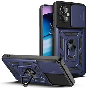 Чохол Ummi Camshield Serge Ring для Xiaomi Poco M5 Чорний Синій