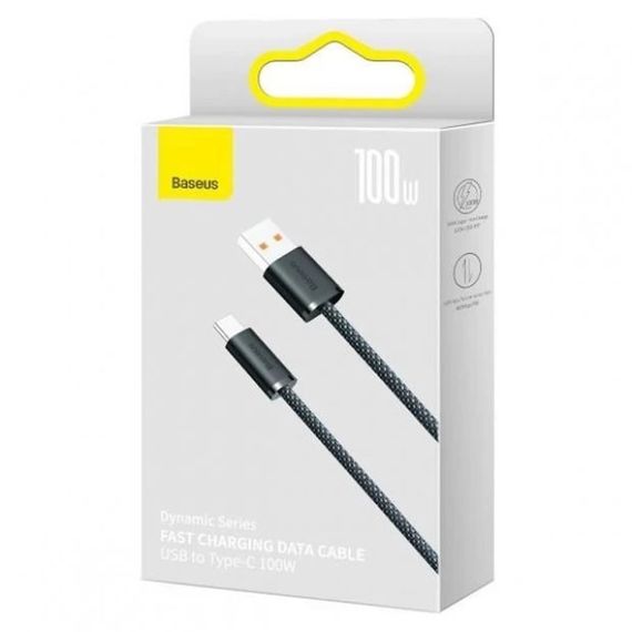 Дата кабель Baseus Dynamic Series USB to Type-C 100W (1m) (CALD000616) Slate Gray | Зображення 2
