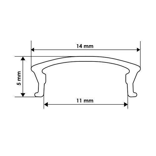 Розсіювач матовий BIOM LM-22 до профілю ЛПС-22, м | Зображення 3