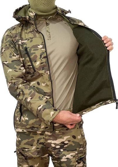 Куртка та штани  осінь-весна Softshell Мультикам | Зображення 3