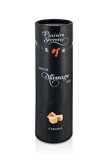 Массажное масло Plaisirs Secrets Caramel (59 мл) с афродизиаками, съедобное, подарочная упаковка | Зображення 2