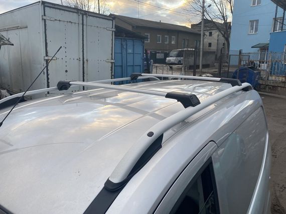 Перемички на рейлінги без ключа (2 шт) Чорний для Ford Courier 2014-2024 рр | Зображення 3