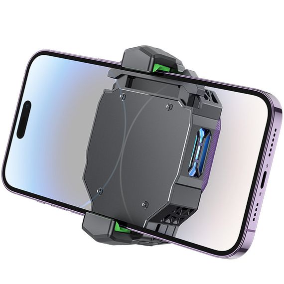 Охолоджуючий кулер для мобільного телефону Hoco GM26 Ambitious Black purple | Зображення 5