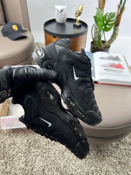 Кросівки Air Max Tn Plus Black White Swoosh весна / літо / осінь В3329 39 25 см | Зображення 5