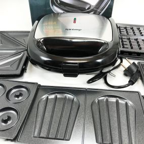 Электрический гриль для жарки Rainberg RB-2276 6 в 1 2200 Вт, Сендвичница бутербродов EF-92