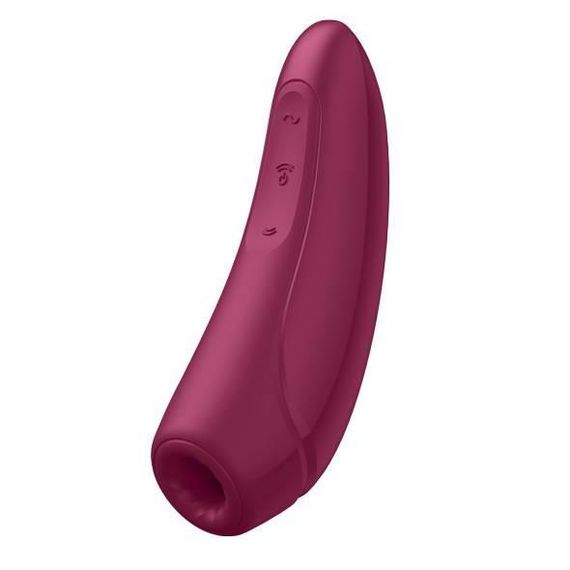Вакуумний стимулятор клітора для жінок Satisfyer Curvy 1+, бордовий Sex Aura | Зображення 3