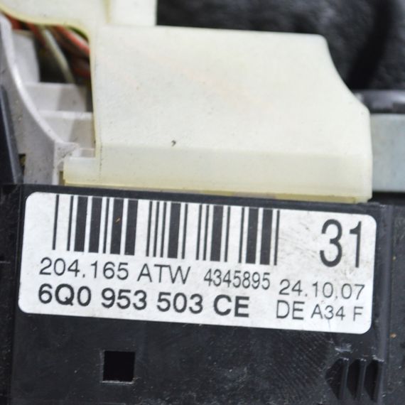 Підрульовий перемикач в зборі Skoda Fabia 2 2007-2014 Перемикач поворотів двірників Шкода Фабія 6Q0953503CE | Зображення 5