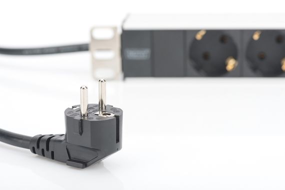 Блок розеток DIGITUS 1U, 8xSchuko, 16A, 250V, вилка Schuko (DN-95401) | Зображення 4
