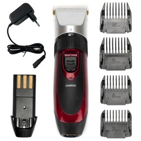 Машинка для стрижки волос, 4 насадки, Geemy GM-550 / Беспроводной триммер с двумя аккумуляторами