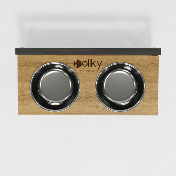 Миски на регульованій підставці для маленьких собак Hollky Flex S (2 × 0.450 л) FS-422523-GRNT | Зображення 3